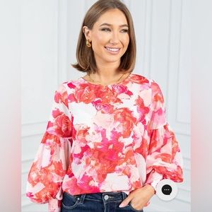 Shop Avara Bindi Pink Top size Large NWT